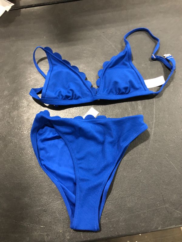 Photo 1 of Cupshe 2 Piece Bikini Set Blue XS 