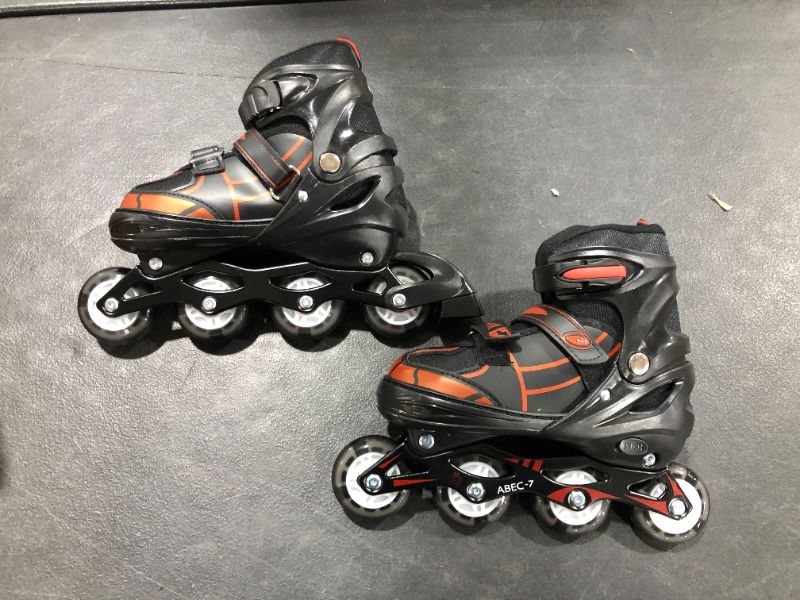 Photo 2 of Hikole Inline Skate for Girls Boys Kids and Adult Women Adjustable Blades Roller Skates with Light Up Wheels for Indoor Outdoor Youth in Line Skating ?for Beginners Children Teen Large 
