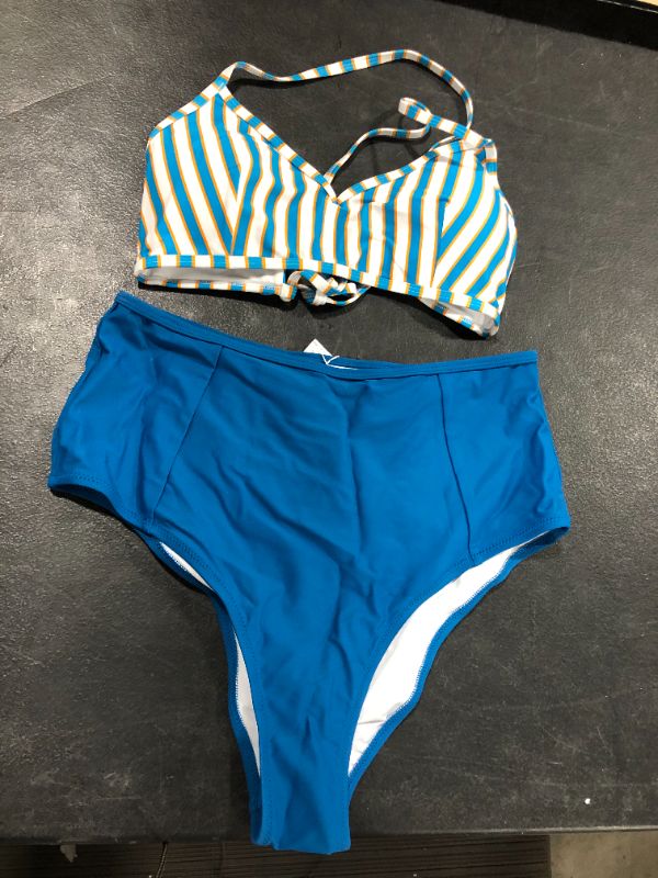 Photo 2 of Cupshe Crisscross Lace Up High Waisted Bikini XL
