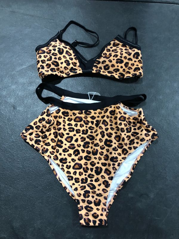 Photo 2 of CUPSHE Leopard Print High waisted Bikini Sets Medium 