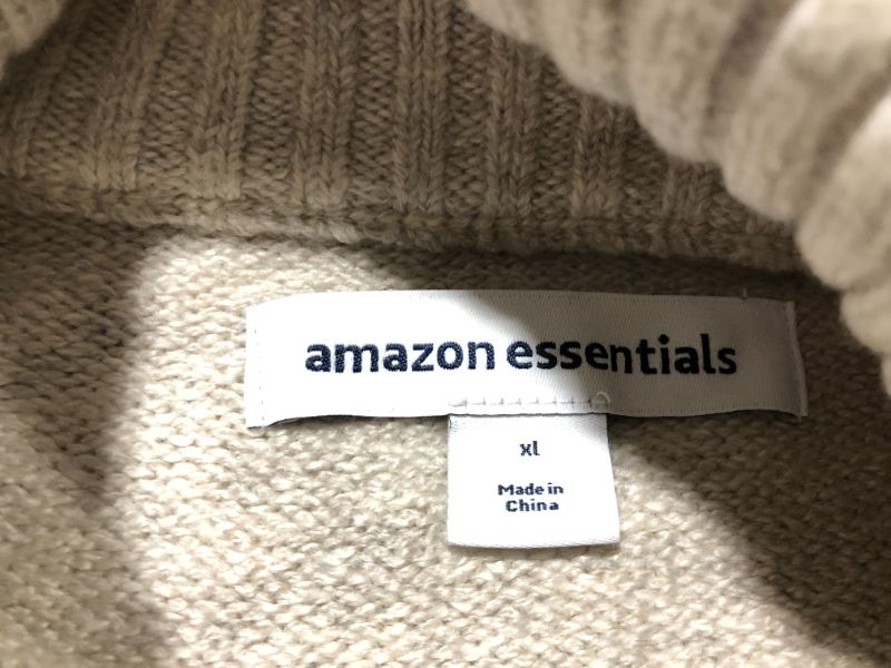 Photo 2 of Amazon Essentials Cream Long Sleeved Sweatshirt 
