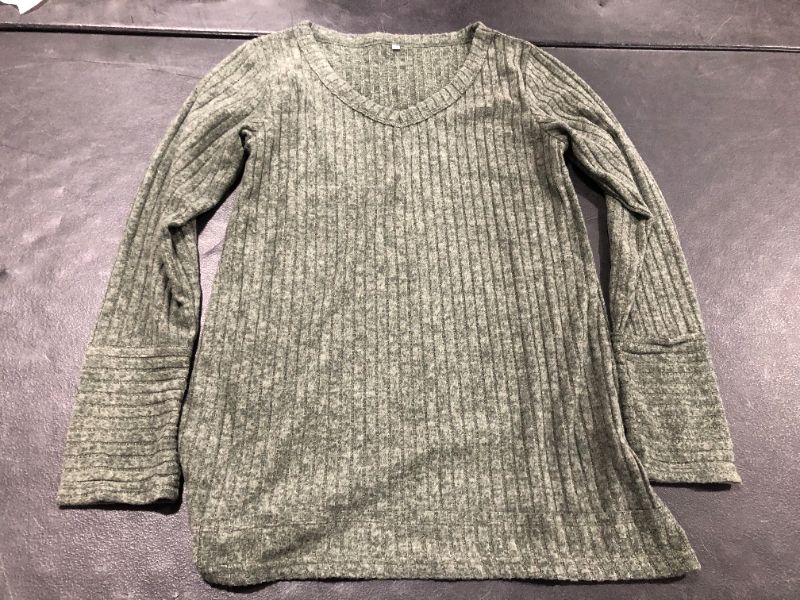 Photo 1 of Dark Green Women's Long Sleeved Shirt Medium 