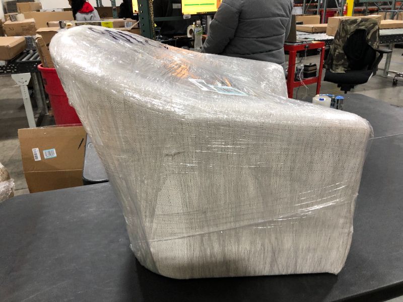 Photo 2 of 27x26x16 inch White Canvas Chair Cream 