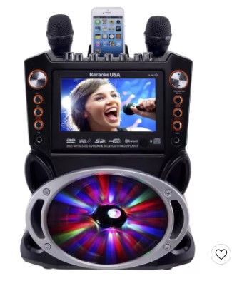 Photo 1 of Karaoke USA Complete Bluetooth Karaoke System with LED Sync Lights (GF846)
