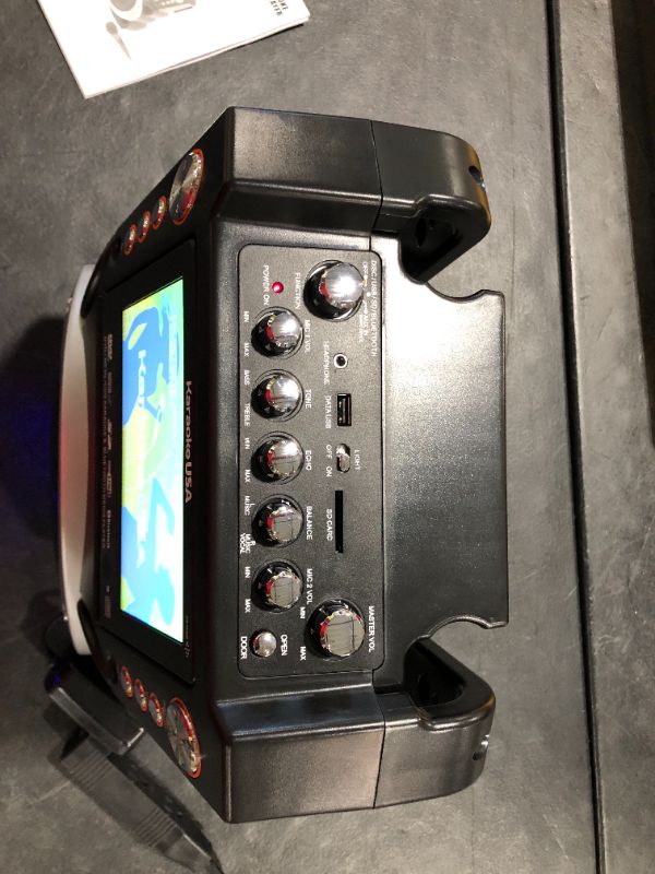 Photo 3 of Karaoke USA Complete Bluetooth Karaoke System with LED Sync Lights (GF846)
