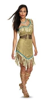 Photo 1 of Disney Disguise Women's Pocahontas Deluxe Adult Costume size large
