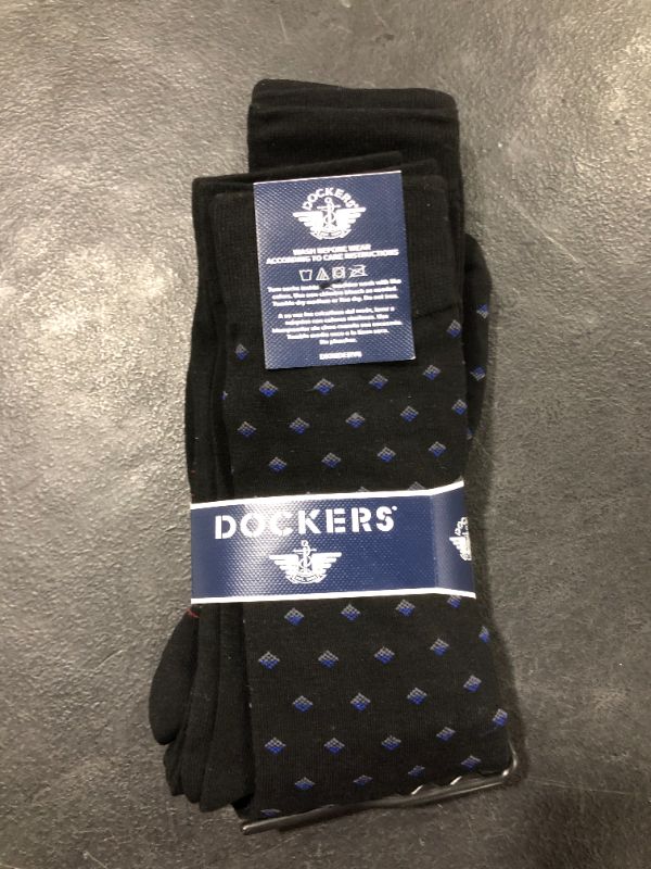 Photo 1 of Dockers Men's 4 Pack Dress Wide Rib Crew Socks
