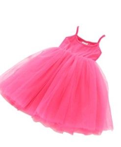 Photo 1 of Baby Girls Tutu Dress Sleeveless Infant Toddler Sundress Tulle Bubble 5 Layers SIZE 6-7Y
