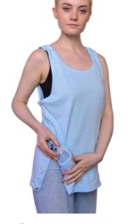 Photo 1 of Inspired Comforts Mastectomy Recovery Tank Top with Drain Pocket & Snap-Access size L
