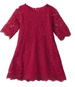 Photo 1 of APRIL GIRL Flower Girl Dress, Lace Dress 3/4 Sleeve Dress SIZE 3T
