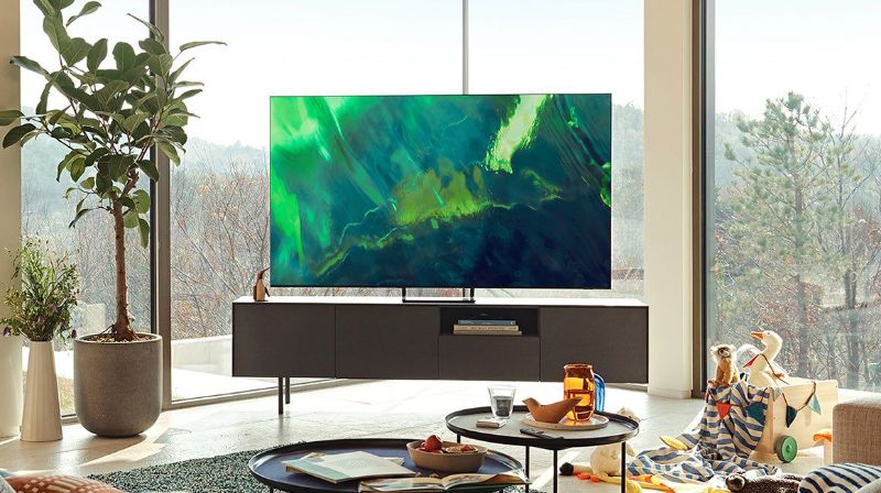 Photo 1 of Samsung 55 Inch QLED 4K UHD Smart TV (2021) 