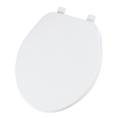 Photo 1 of BEMIS GR70 000 Toilet Seat, with Cover, Plastic, Round, White
