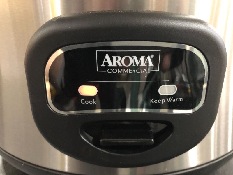 Photo 2 of Aroma 60-Cup Cool Touch Commercial Rice Cooker, Stainless Steel
