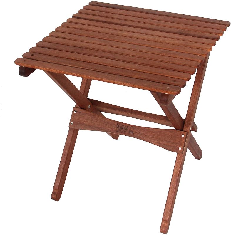 Photo 1 of BYER OF MAINE, Pangean, Folding Wood Table, Large, Easy to Fold and Carry, Hardwood, Folding Patio Table, Perfect for Camping, Wooden Camp Table, Matches Furniture in The Pangean Line, Single