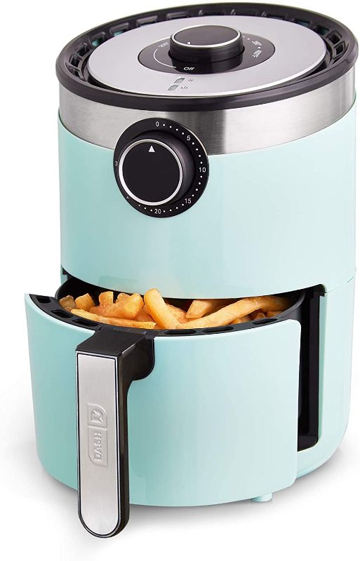 Photo 1 of Dash DCAF250GBAQ02 AirCrisp Pro Electric Air Fryer + Oven Cooker with Temperature Control, Non Stick Fry Basket, Recipe Guide + Auto Shut Off Feature, 2qt, Aqua