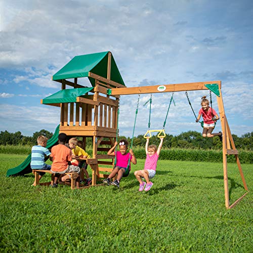 Photo 1 of Backyard Discovery Belmont All Cedar Wood Playset Swing( box 3 of 3) 