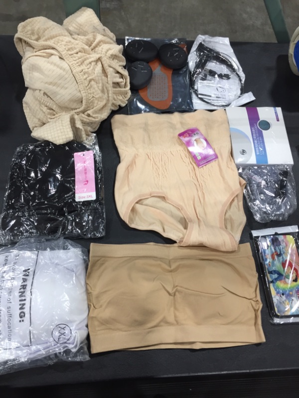 Photo 1 of Box lot - clothing items and misc. items 