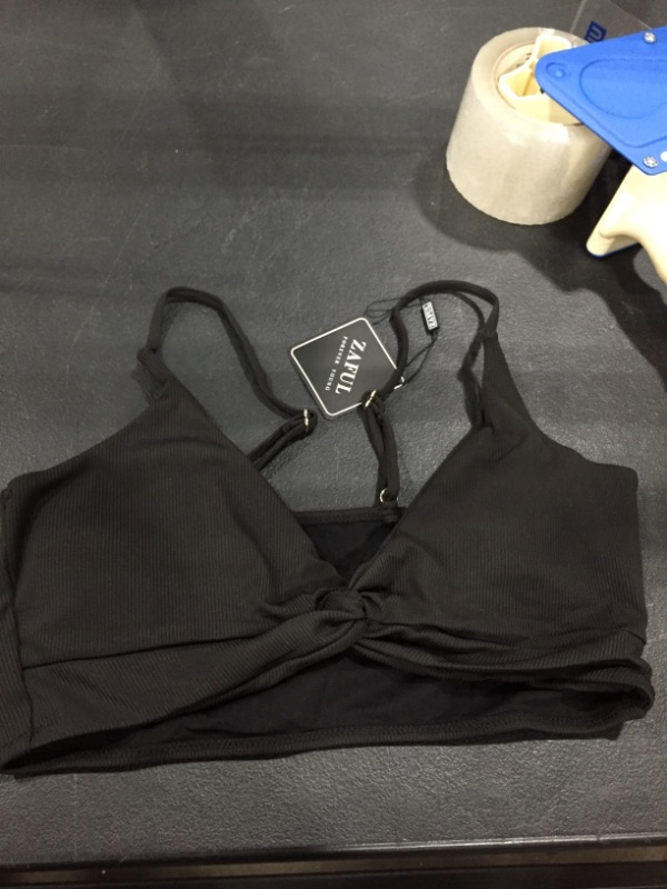 Photo 1 of Size L, black bikini top 