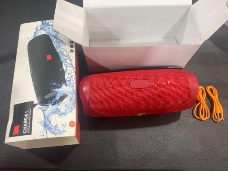 Photo 1 of Charge 4 portable waterproof speaker, RED wireless 