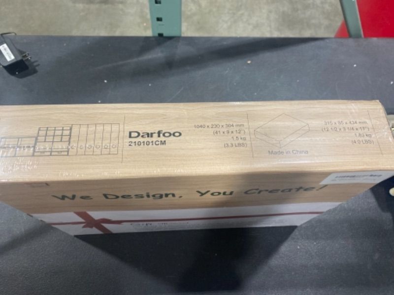 Photo 1 of Darfoo Desk Organizer Made of Cardboard, Pencil Organizer with 14 Compartments & 2 Drawers, Ultra-large 800+ Pencils Capacity, Full FSC Certified, DIY Project, Maple

