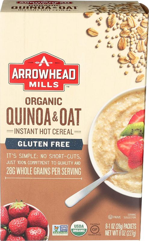 Photo 1 of Arrowhead Mills Organic Instant Hot Cereal, Quinoa and Oat, Gluten Free, 8 Ounce
