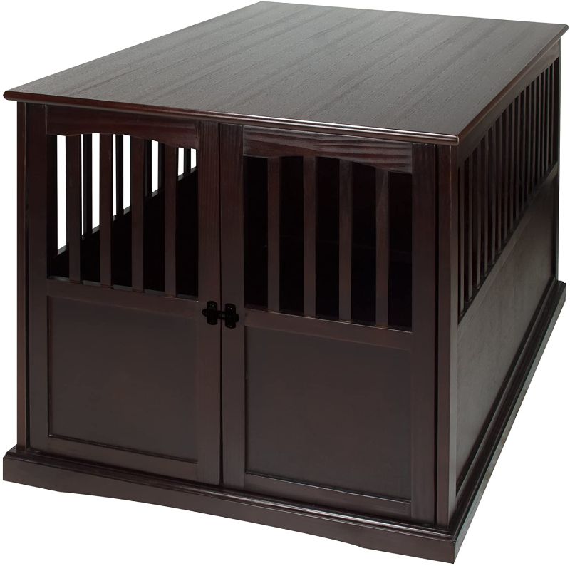 Photo 1 of Casual Home Wooden Extra Large Pet Crate, End Table, Espresso
