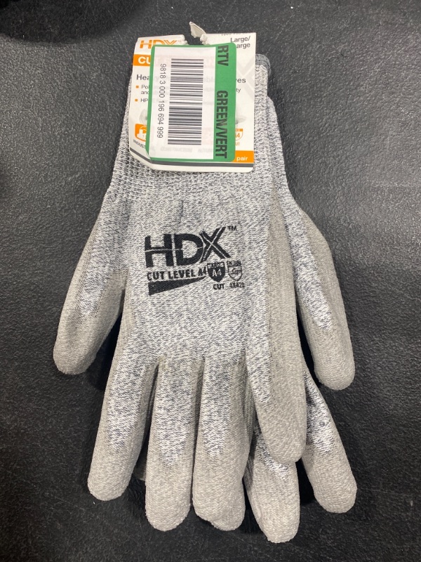 Photo 2 of HDX Gray A4 Cut Glove