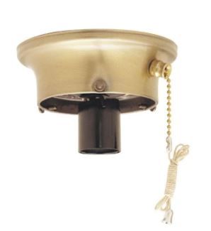 Photo 1 of Commercial Electric
3-1/4 in. Brass Glass Shade Holder Kit for Ceiling Light Fixtures