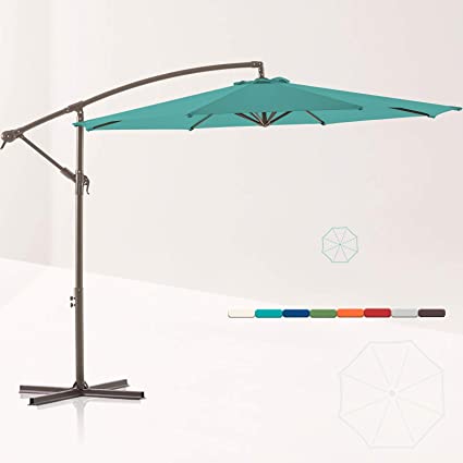 Photo 1 of 10ft offset hanging umbrella tan