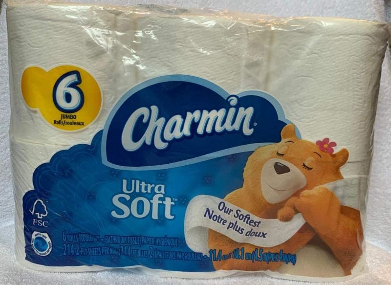 Photo 1 of Charmin Ultra Soft Bathroom Tissue - 6 Jumbo Rolls, 214 Sheets Each
