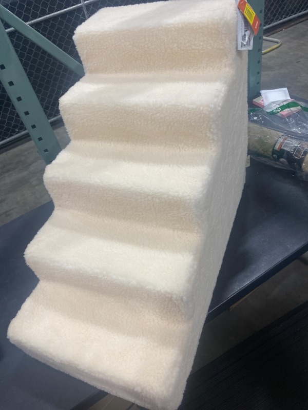 Photo 2 of Best Pet Supplies ST220T-L Foam Pet Stairs/Steps 5-Step Lambswool