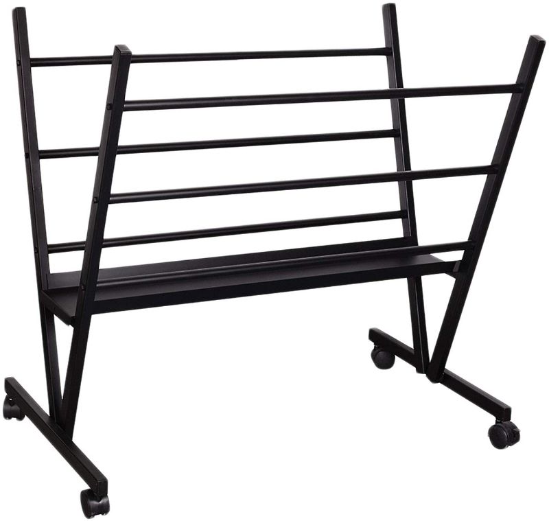 Photo 1 of Falling in Art Metal Professional Print Rack, Holds Posters, Prints, Canvas Art for Shows & Storage, Mobile with Rolling Casters
