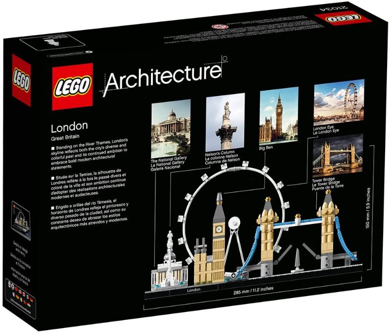 Photo 3 of LEGO Architecture London Skyline Collection 21034 Building Set Model Kit and Gift for Kids and Adults (468 Pieces)
