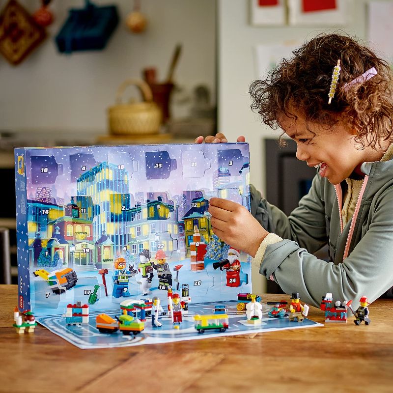 Photo 3 of LEGO City Advent Calendar 60303 Building Kit; Includes City Play Mat; Best Christmas Toys for Kids; New 2021 (349 Pieces)
