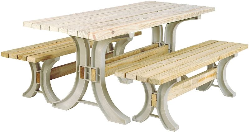 Photo 1 of 2x4basics 90182ONLMI Custom Picnic Table Kit, Sand
