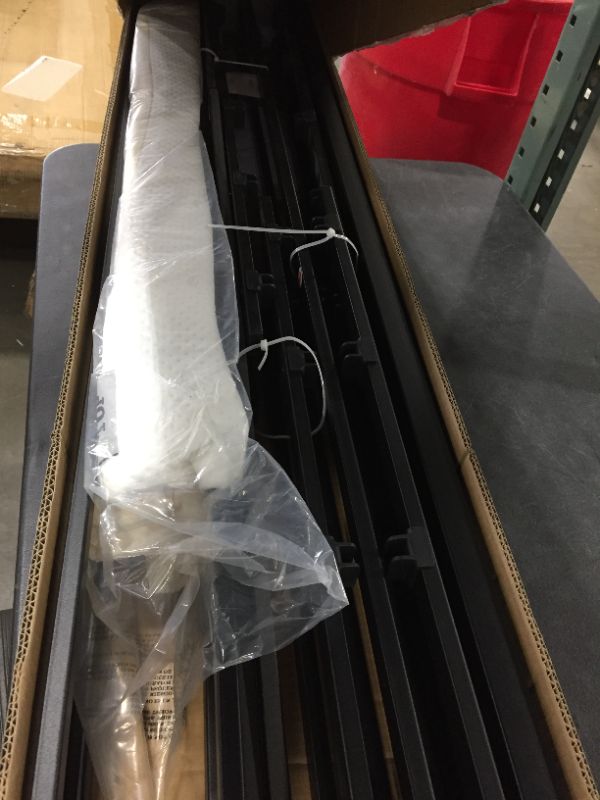 Photo 1 of Amazon Basics Smart Box Spring Bed Base, 5-Inch Mattress Foundation - Cal King, Tool-Free Easy Assembly
