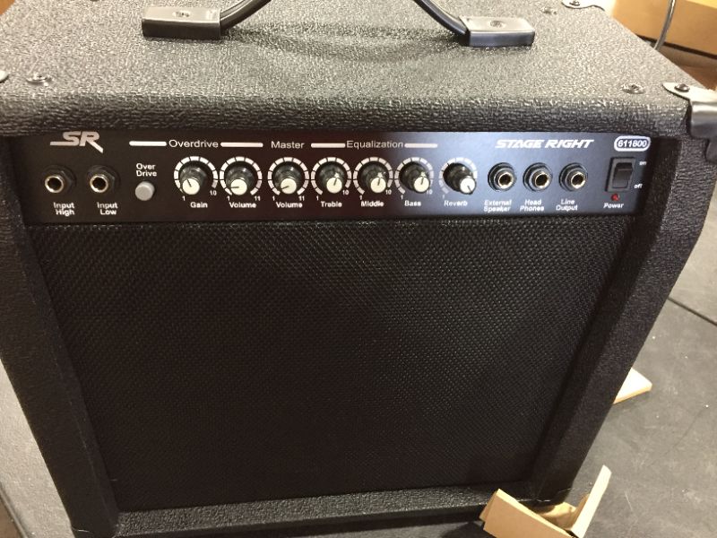 Photo 4 of Monoprice 40-Watt 1x10 Guitar Combo Amplifier - Black with Spring Reverb, 10 inch 4-ohm Speaker, High & Low Inputs, Headphone Output for Electric Guitars