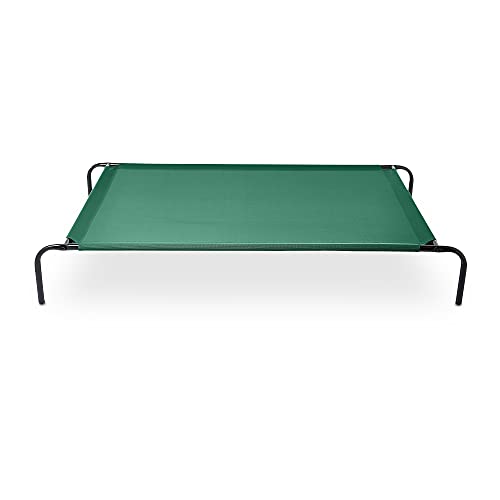 Photo 1 of Amazon Basics Cooling Elevated Pet Bed Extra Large 60 X 37 X 9 Inches Green
