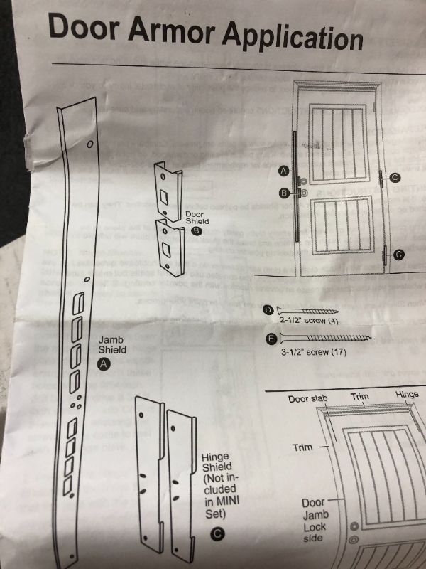 Photo 3 of door armor application 