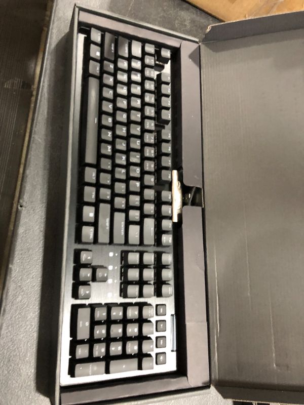 Photo 2 of EVGA Z15 RGB Gaming Keyboard, RGB Backlit LED, Hotswappable Mechanical Kailh Speed Silver Switches (Linear), 821-W1-15US-KR
