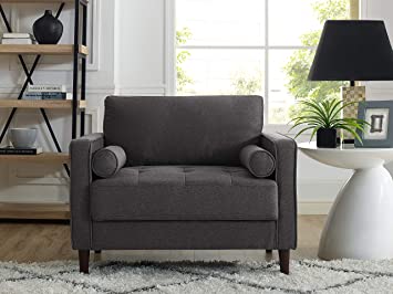 Photo 1 of 2 pack Lifestyle Solutions Lexington armchairs, 39.80" W x 31.10" D x 33.50" H, Heather Grey
