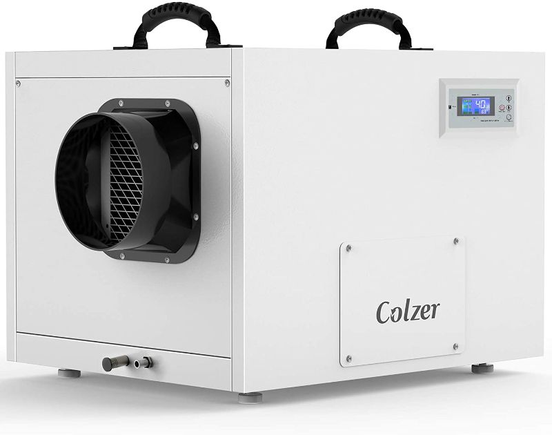 Photo 1 of COLZER Crawlspace Commercial Dehumidifier with Pump and Drain Hose 145 Pints/Day (Saturation) 70 Pints/Day (AHAM) Humidity Control for up to 6,000 sq ft Basements, Water Damage Storage
