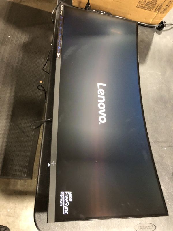 Photo 8 of Lenovo G34w-10 34-Inch WQHD Curved Gaming Monitor, 21:9 Ultra-Wide, 3 Side NearEdgeless, 3440 x 1440, AMD FreeSync, 144Hz, HDMI, DP, Adjustable Stand, VESA, 66A1GCCBUS, Black
