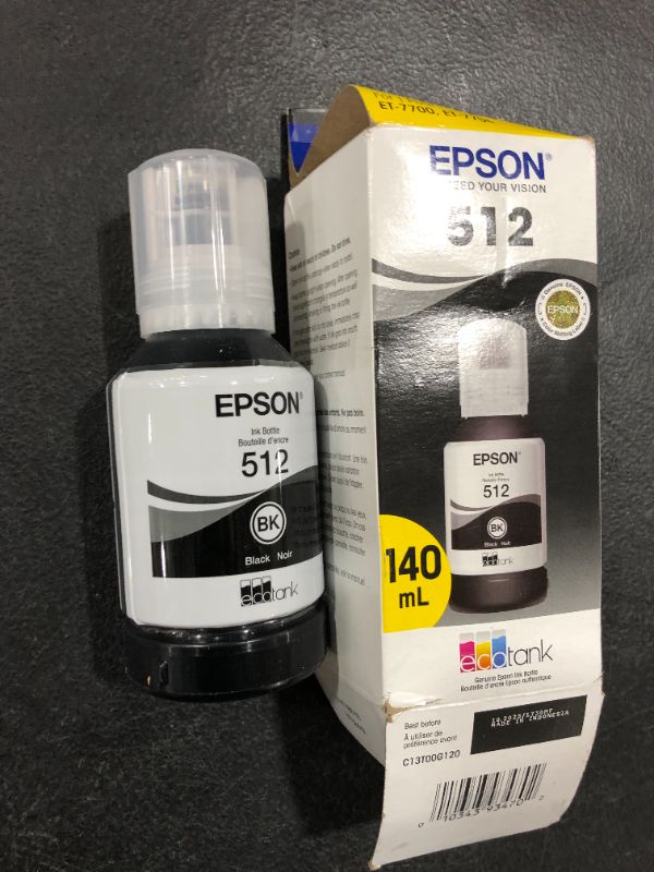 Photo 2 of Epson® 512 EcoTank Black Ink Bottle, T512020-S