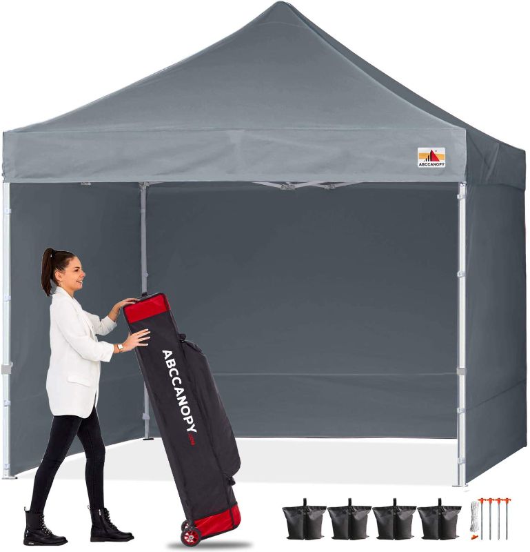 Photo 1 of ABCCANOPY Ez Pop Up Canopy Tent with Sidewalls 10x15 Commercial -Series, White