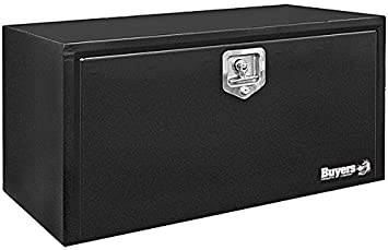 Photo 1 of Buyers Products 1702305 Black Steel Underbody Truck Box with T-Handle Latch, 18 x 18 x 36 Inch
