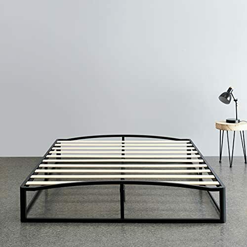 Photo 1 of Basics 10" Modern Metal Platform Bed with Wood Slat Support - Mattress Foundation---king