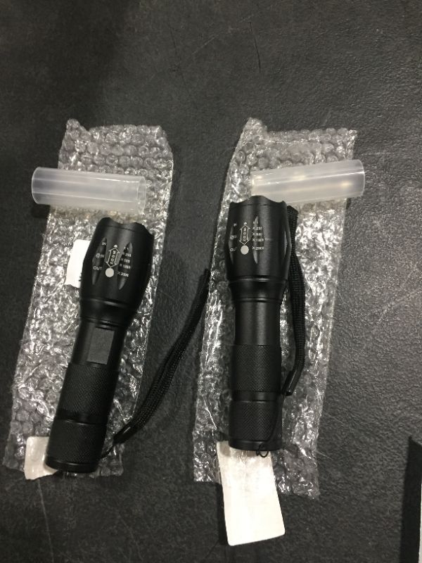 Photo 1 of 2 pack 5000 lumen tactical  flashlights 