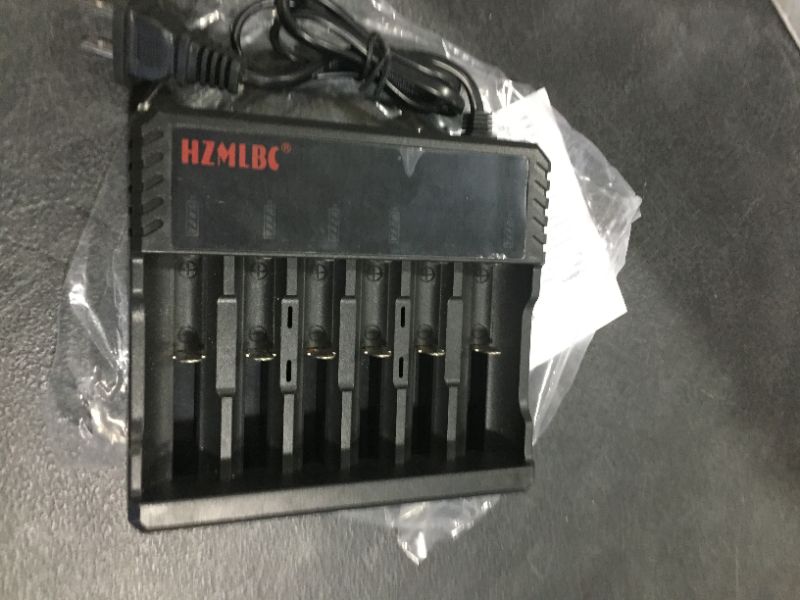 Photo 2 of HZMLBC DC 12V 4A 6-ch/3.7V Li-ion Battery Charger for E-cig APV Mod 18650 Vapor Batteries
