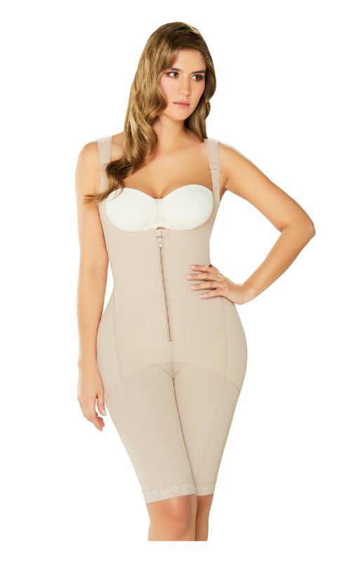 Photo 1 of Diane & Geordi 2397 Fajas Colombianas Reductoras Postpartum Girdle Full Body Shaper for Women Beige large
